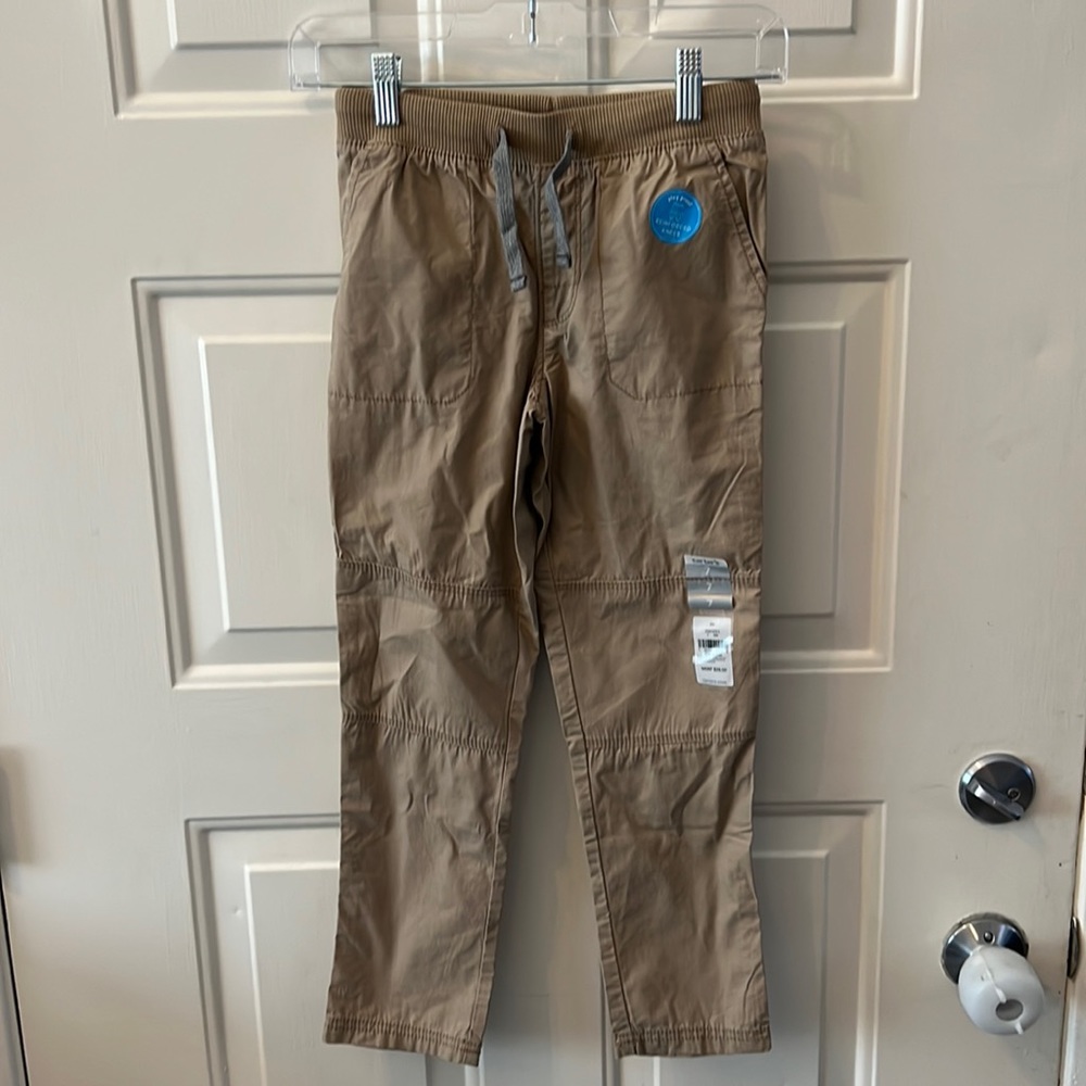 New! Carter's Boy's Tan Pants Size 7